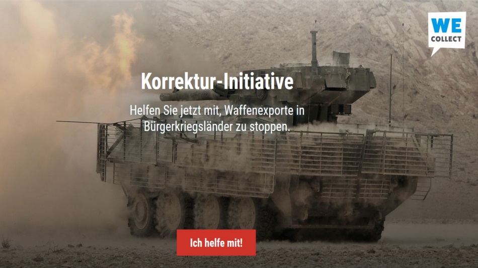 Justitia et Pax gegen Ausweitung von Rüstungsexporten