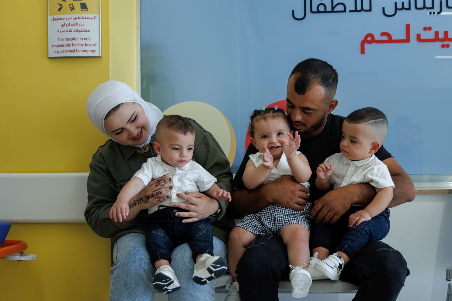 Familie Rabab’as&nbsp;​Drillingsglück
