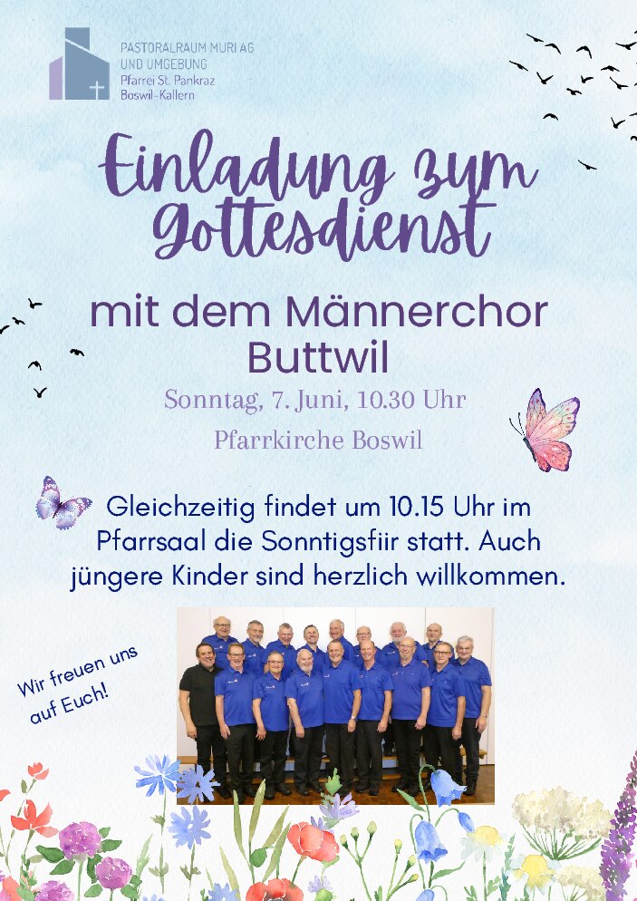 Gottesdienst mit dem Männerchor Buttwil